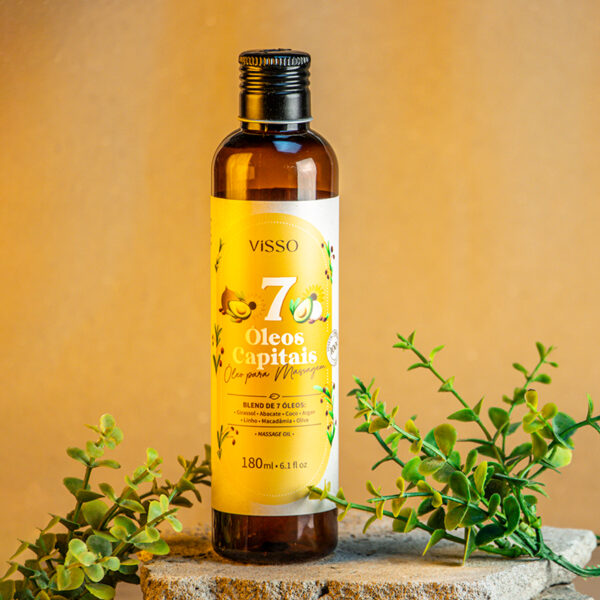 Óleo para massagem 7 óleos capitais - 180 ml