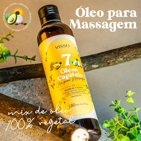 Óleo para massagem 7 óleos capitais - 180 ml - Imagem 2