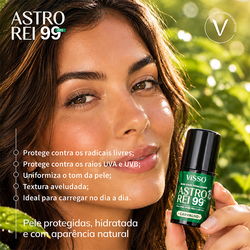 ASTRO REI – BASE STICK TONALIZANTE FPS 99 – FREIJÓ– 16G - Imagem 3